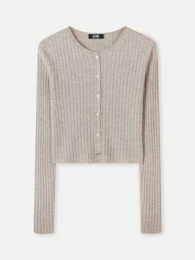Lightweight Cashmere Cardigan - XL / dawn blue / WK726-828