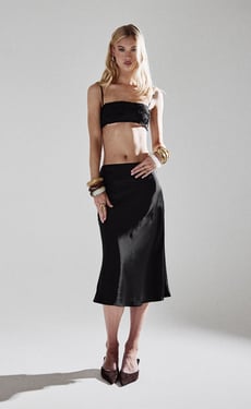 Dakari Midi Skirt (Black) - US 4