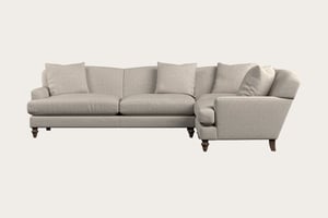 nkuku Deni Right Hand Corner Sofa | Make To Order | Grand | Brera Linen Natural