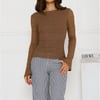 Maple Haze Long Sleeve Top Brown