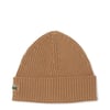 Lacoste Rib Knit Brushed Wool Beanie Date Brown