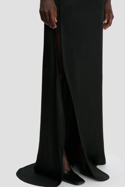 Victoria Beckham Carla Gown In Black - 14 - Womens