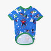 Retro Ski Dogs Blue Dog Tee