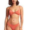 Poolside Ring Front Bikini Pink