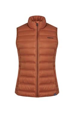 Weird Fish Atissa Lightweight Padded Gilet Rust Size 8
