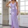 Stellar Soiree Sequin Maxi Dress Purple
