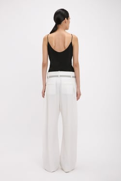 Victoria Beckham Rouleaux Cami Top In Black - 14 - Womens