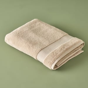 Premium Dorita Cotton Bath Towel - Beige