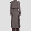 Victoria Beckham Philippa Trench Coat In Ore - 12 - Womens