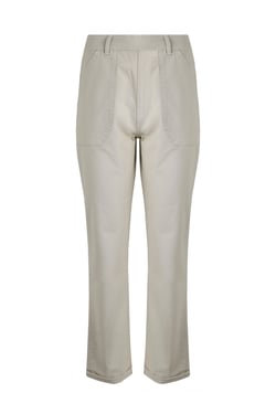 Weird Fish Malorri Organic Cotton Chino Trousers Stone Size 16
