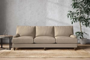 nkuku Marri Sofa | Make To Order | Super Grand | Brera Linen Pebble