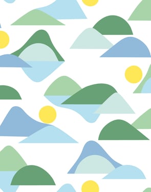 Slopes' Wallpaper by Tea Collection - Green - Traditional / 27 in. x 27 ft.