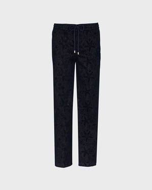 Vilebrequin - Men Jogger Pants Flocked Starlettes Denim - Jeans - Clemence - Blue - Size 28