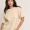 Yellow Raw Edge Relaxed T-shirt