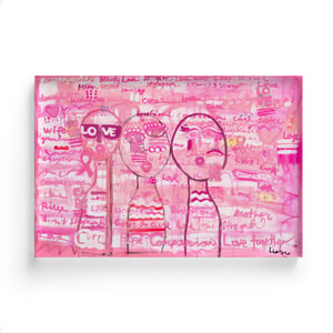Pink For Love Art Print