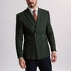 Caridi Olive Double Breasted Blazer
