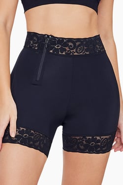 BBL Effect Easy Sculpt Hi-Cut Shorts - Black / 2XL