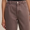 Brown Putney Barrel Leg Jeans