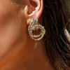 Braided Together Earrings Gold