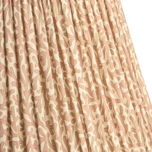 30cm empire shade in blush Tuffley gathered cotton by GP & J Baker