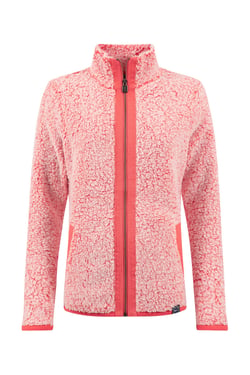 Weird Fish Clove Cosy Full Zip Fleece Hot Coral Size 8