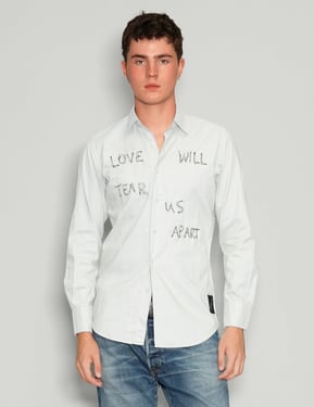 Love Will Tear Us Apart' White Shirt