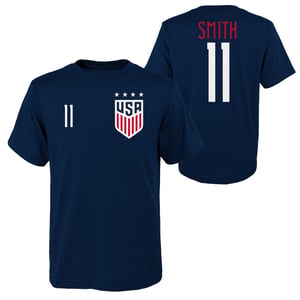 Men's Outerstuff USWNT Smith 11 Navy Tee / L