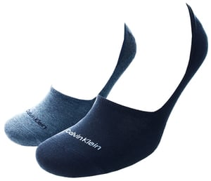 Calvin Klein 2 Pack Liner Socks - Blue - S/M
