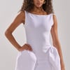 AKIRA Derby Days Bandage Mini Dress | White | Size Medium