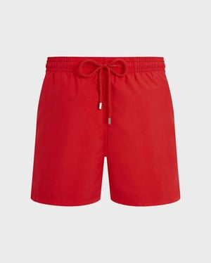 Vilebrequin - Men Swim Shorts Solid - Swimwear - Moorea - Red - Size XL