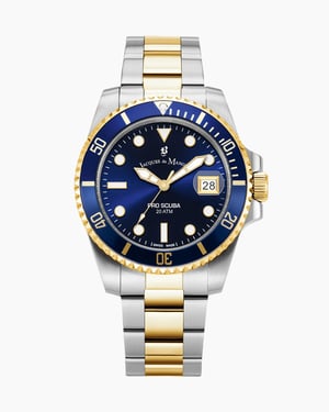 PRO SCUBA 43 Three-hands Date Two-tone Blue dial Stainless steel swiss watch - 43 mm