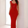 Bodycon Extravaganza Maxi Dress Red