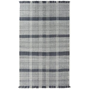Highland Check Rug Navy - 67x200cm