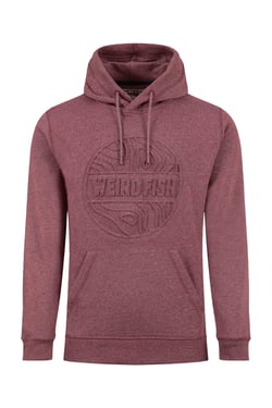 Weird Fish Perranporth Embossed Grindle Hoodie Antique Cherry Size XL