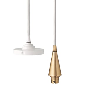 Cone pendant fitting kit in stone