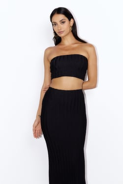Matching Fit Crop Top Black