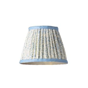 18cm pendant shade in Wavelet 'Posy' linen by Ellen Merchant