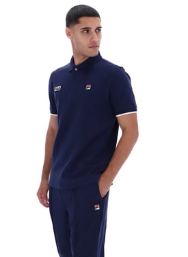 Pablo Three-Button Tipped Rib Polo Shirt - 4XL