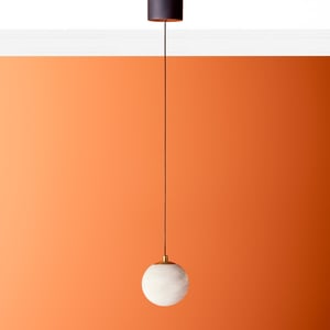 Selene pendant in alabaster