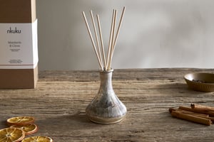 nkuku Mandarin & Clove Reed Diffuser | Candles & Home Fragrance | One Size | Antique Gold