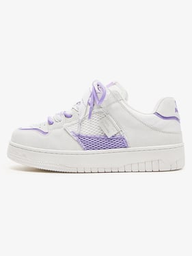 Street Style Breathable Mesh Sneakers - Purple / 44