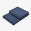 Eco Cashmere Throw - Slate Blue
