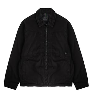 Paul Smith Garment Dyed Stretch-Cotton Overshirt Black