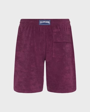 Vilebrequin - Men Terry Bermuda Shorts Solid - Bermuda - Bolide - Purple - Size XXXL