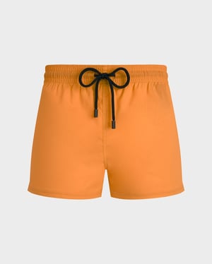Vilebrequin - Men Swimwear Short And Fitted Stretch Solid - Swimwear - Man - Orange - Size XXL