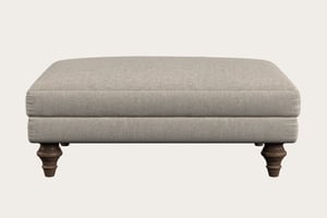 nkuku Marri Dining Footstool | Make To Order | Medium | Brera Linen Natural