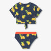 Girls Fresh Lemons Short Sleeve Tankini Set