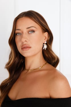 Purely Accessorised Earrings Gold