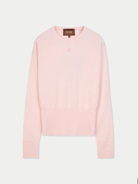 Cashmere Cinched-Waist Sweater - XL / peach blush / WK1114-1933