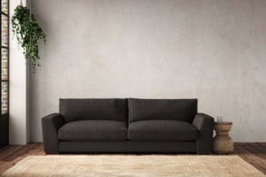 nkuku Guddu Sofa | Make To Order | Grand | Brera Linen Espresso